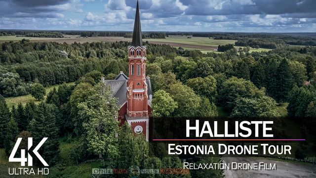 【4K】¼ HOUR DRONE FILM: «Holy Anna Church» | Estonia Ultra HD | Chillout (2160p Ambient UHD TV)