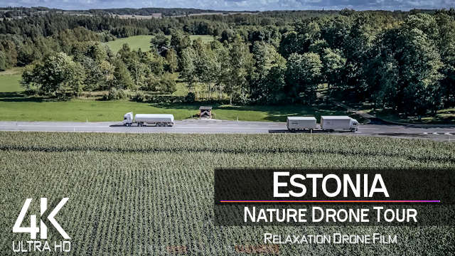【4K】¼ HOUR DRONE FILM: «The Nature of Estonia» | Ultra HD | Chillout (2160p Ambient UHD TV)