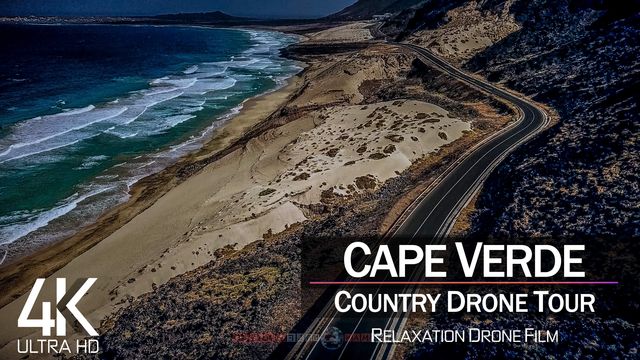 【4K】½ HOUR DRONE FILM: «The Beauty of Cape Verde» | Ultra HD | Chillout (2160p Ambient UHD TV) | 804