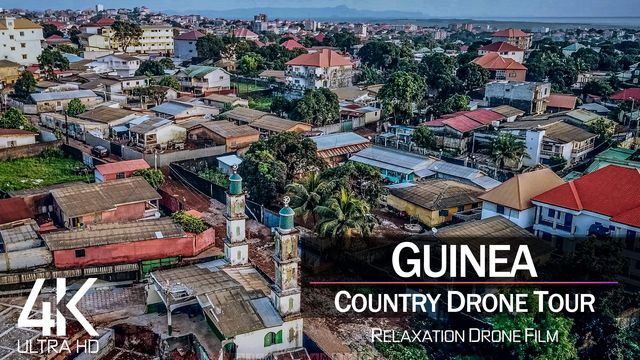 【4K】¼ HOUR DRONE FILM: «The Beauty of Guinea» | Ultra HD | Chillout (for 2160p Ambient UHD TV) | 806