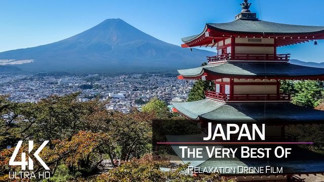 【4K】½ HOUR DRONE FILM: «The Beauty of Japan 2021» | Ultra HD | Chillout Music (Ambient TV)