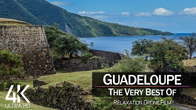 【4K】¼ HOUR DRONE FILM: «The Beauty of Guadeloupe 2021» | Ultra HD | Chillout Music (AmbientTV)
