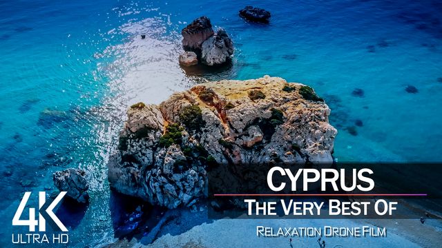 【4K】¼ HOUR DRONE FILM: «The Beauty of Cyprus 2021» | Ultra HD | Chillout Music (Ambient TV) | 849