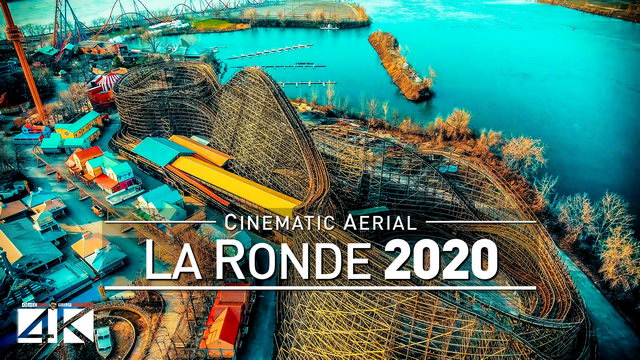【4K】Drone Footage | LA RONDE Amusement Park ..:: Montreal 2019