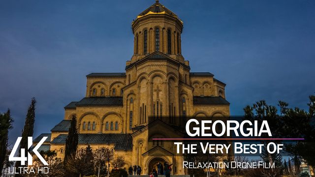 【4K】¼ HOUR DRONE FILM: «The Beauty of Georgia 2021» | Ultra HD | Chillout Music (Ambient TV)