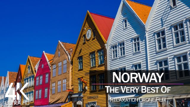 【4K】½ HOUR DRONE FILM: «The Beauty of Norway 2021» | Ultra HD | Chillout Music (Ambient TV) | 853