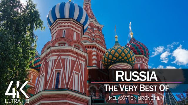 【4K】¼ HOUR DRONE FILM: «The Beauty of Russia 2021» | Ultra HD | Chillout Music (Ambient TV) | 854