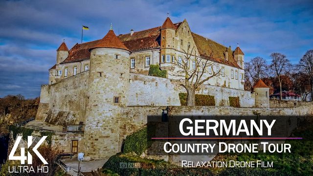 【4K】1 ¾ HOUR DRONE FILM: «Germany» | Ultra HD | Chillout Music (for 2160p Ambient UHD TV)