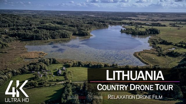 【4K】¼ HOUR DRONE FILM: «The Nature of Lithuania» | Ultra HD | Chillout (2160p Ambient UHD TV)