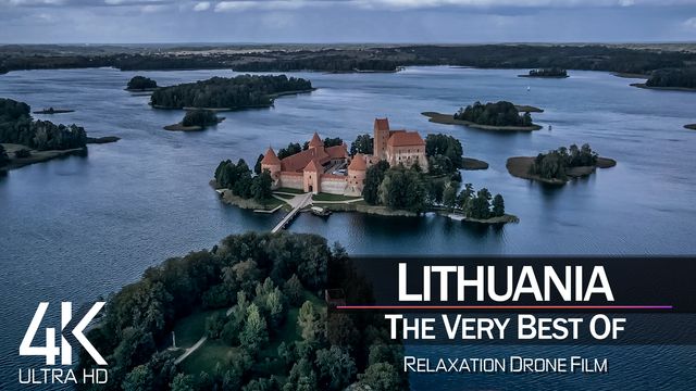 【4K】½ HOUR DRONE FILM: «The Beauty of Lithuania 2021» | Ultra HD | Chillout Music (Ambient TV) | 877