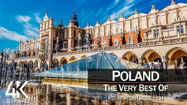 【4K】¾ HOUR DRONE FILM: «The Beauty of Poland 2021» | Ultra HD | Chillout Music (Ambient TV)