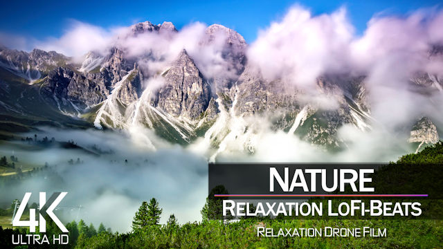 【4K】1 HOUR DRONE FILM: «Nature Relaxation» | Ultra HD | Lo-Fi Music (for 2160p Ambient UHD TV)